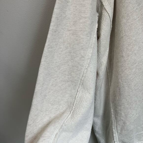 Aerie Vacay Every Day Oversized V Neck Sweater Beige Cozy Lounge Size M - Picture 4 of 9